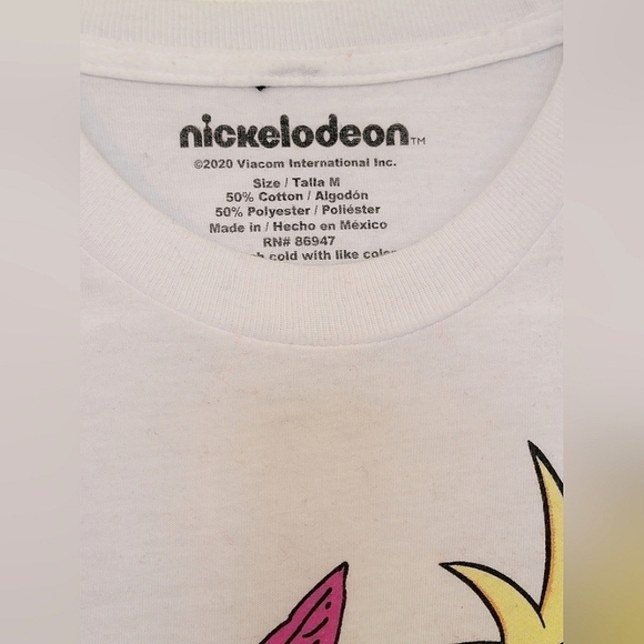 Adult 'made in the 90's' Nickelodeon shprt sleeve shirt, size Medium M - Picture 2 of 2